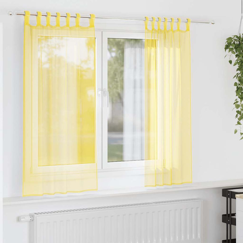 Gordijnen Voile Met Roedezakken 2 St