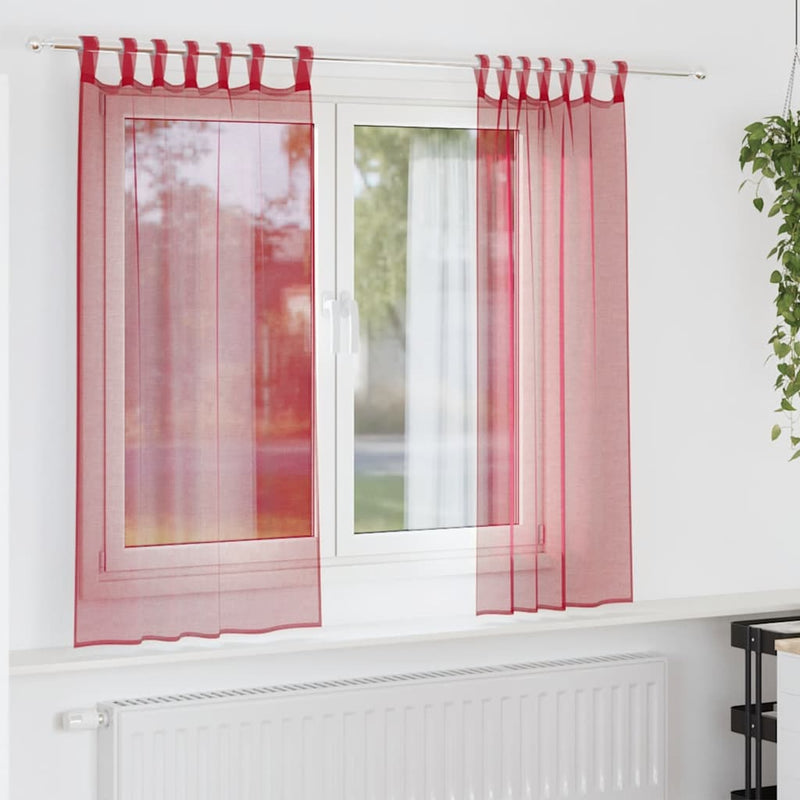 Gordijnen Voile Met Roedezakken 2 St
