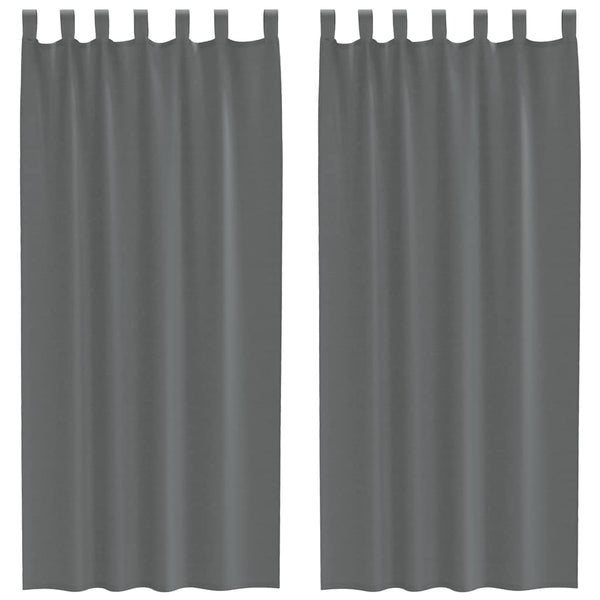 Gordijnen Voile 2 St Donkergrijs