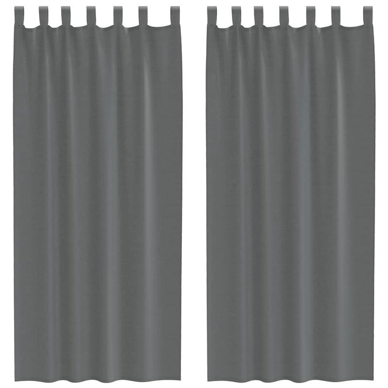 Gordijnen Voile 2 St Donkergrijs