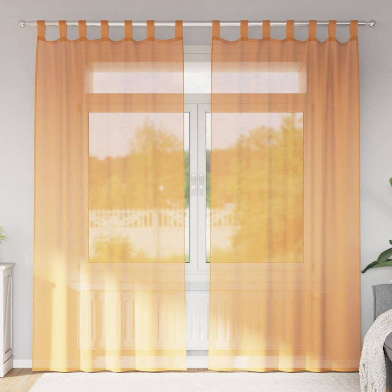 Gordijnen Voile 2 St Oranje