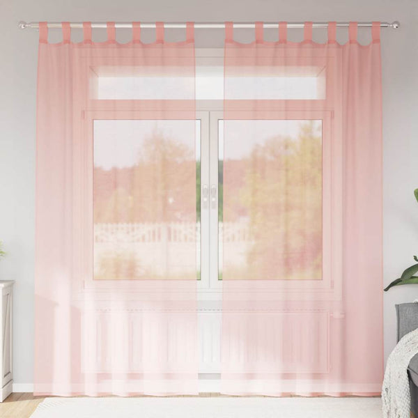 Gordijnen Voile 2 St Roze