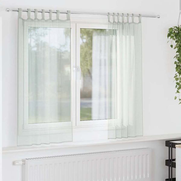 Gordijnen Voile 2 St Lichtgrijs