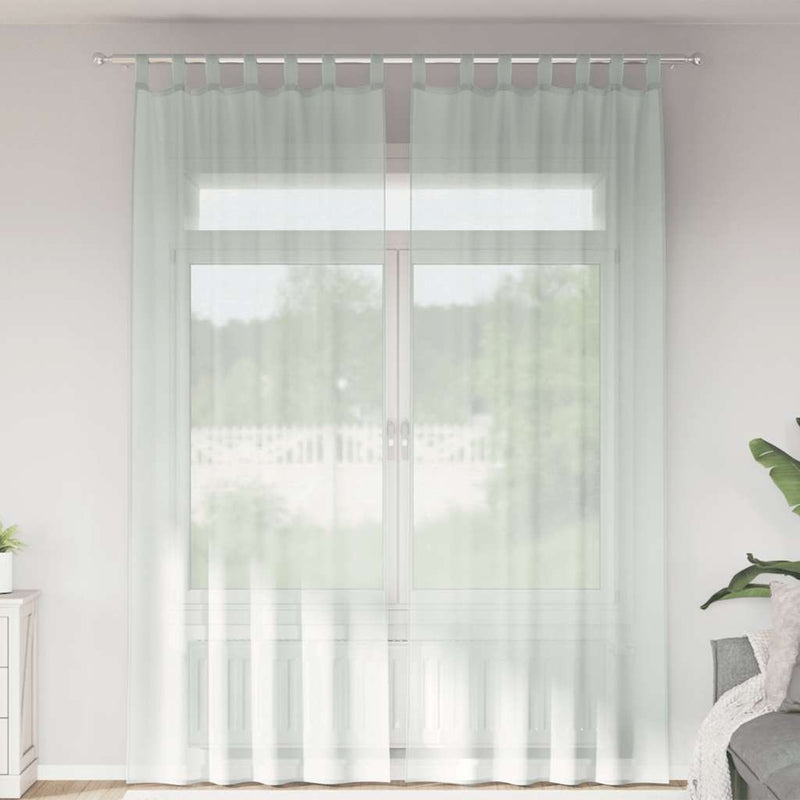 Gordijnen Voile 2 St Lichtgrijs