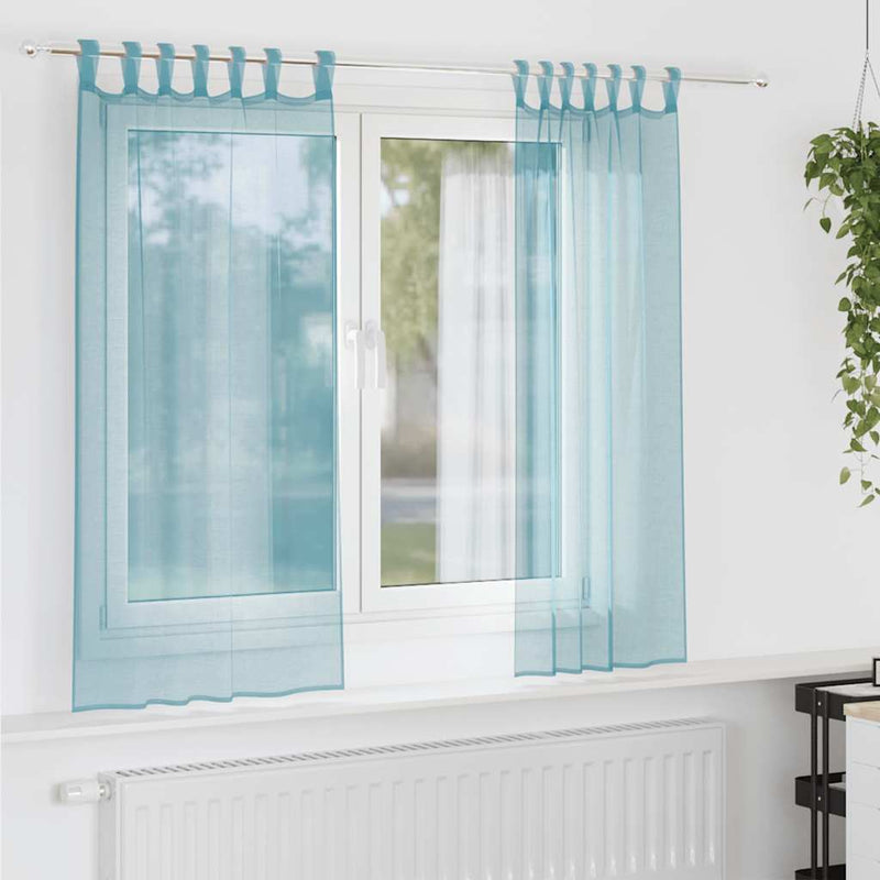 Gordijnen 2 St Turkoois Turquoise