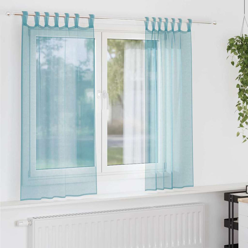 Gordijnen 2 St Turkoois Turquoise