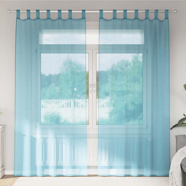 Gordijnen 2 St Turkoois Turquoise