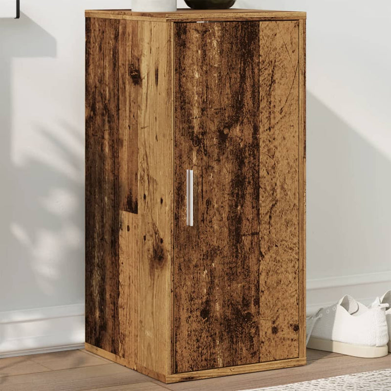 Schoenenkast Bewerkt Hout Artisanaal Eikenkleur