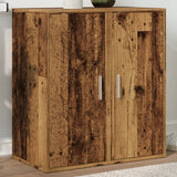 Schoenenkasten 2 St 32X35X70 Cm Bewerkt Hout Artisanaal Eiken
