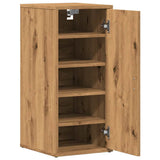 Schoenenkasten 2 St 32X35X70 Cm Bewerkt Hout Artisanaal Eiken