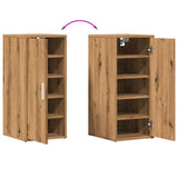Schoenenkasten 2 St 32X35X70 Cm Bewerkt Hout Artisanaal Eiken