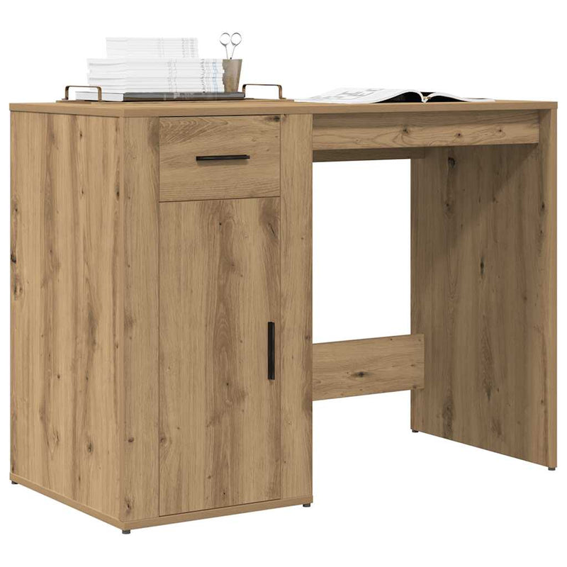 Bureau Met Lade 100 X 49 X 75 Cm Bewerkt Hout