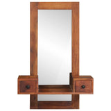 Wandspiegel Met Lades 60X33X90 Cm Massief Acaciahout
