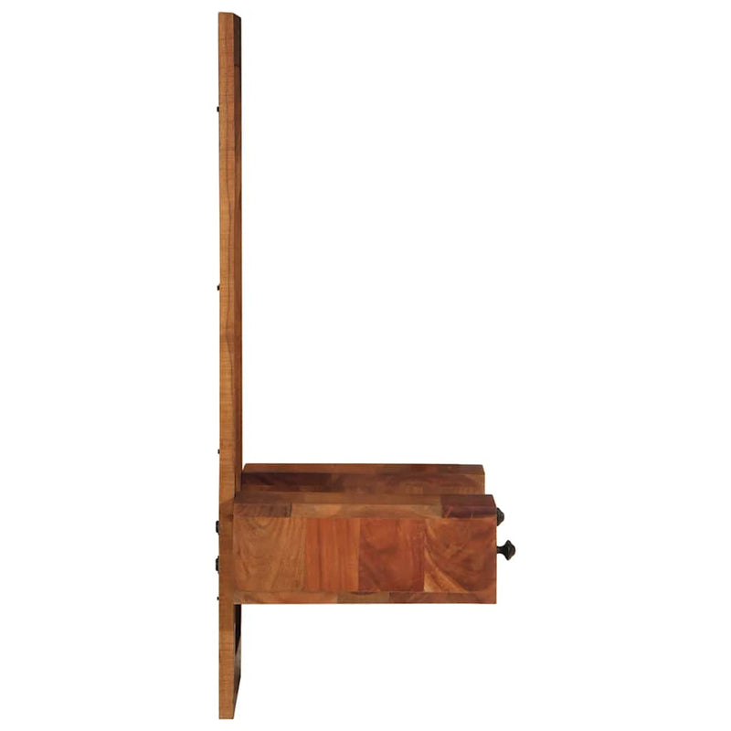 Wandspiegel Met Lades 60X33X90 Cm Massief Acaciahout