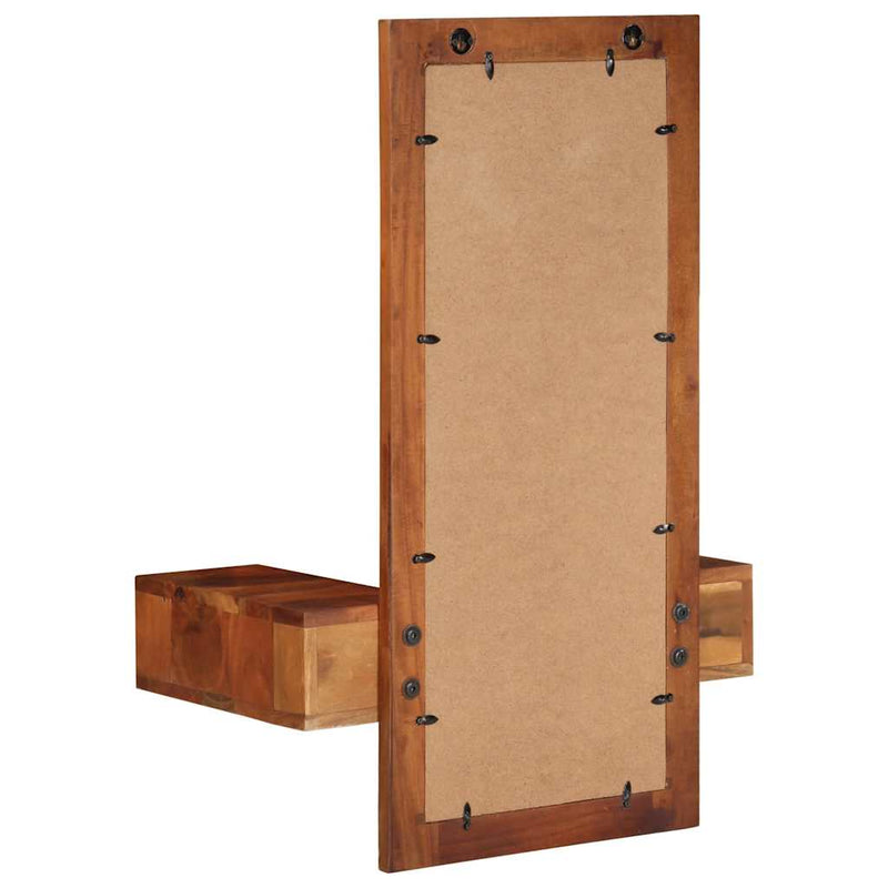 Wandspiegel Met Lades 60X33X90 Cm Massief Acaciahout