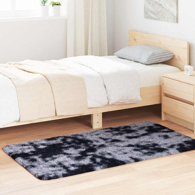 Hoogpolig Vloerkleed Navarra Polyester Donkergrijs