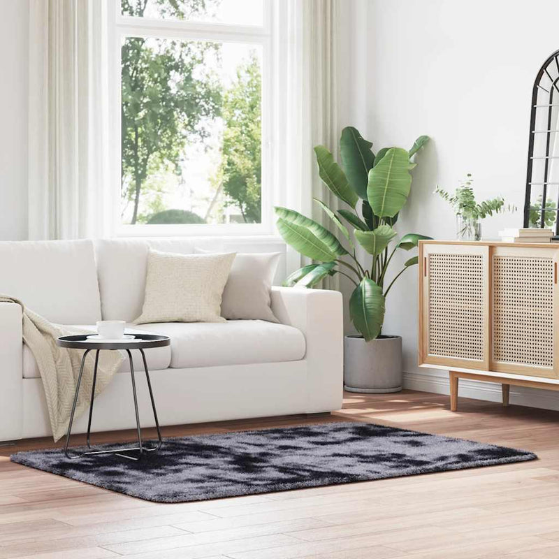 Hoogpolig Vloerkleed Navarra Polyester Donkergrijs