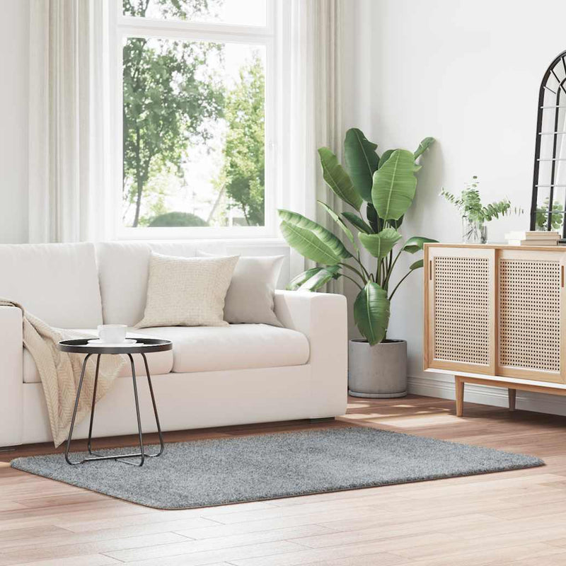 Hoogpolig Vloerkleed Navarra Polyester Lichtgrijs