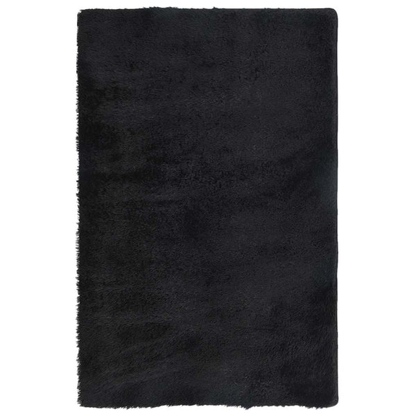 Hoogpolig Vloerkleed Navarra Polyester Zwart