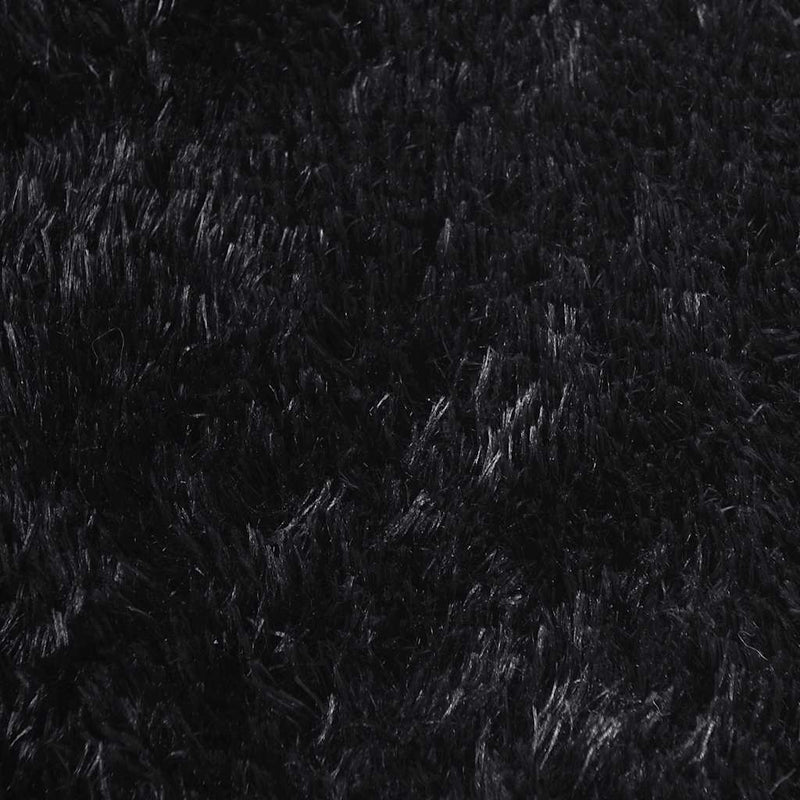 Hoogpolig Vloerkleed Navarra Polyester Zwart
