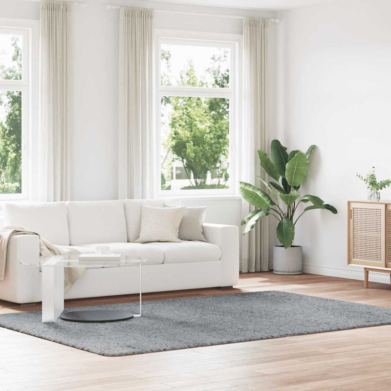 Hoogpolig Vloerkleed Navarra Polyester Lichtgrijs