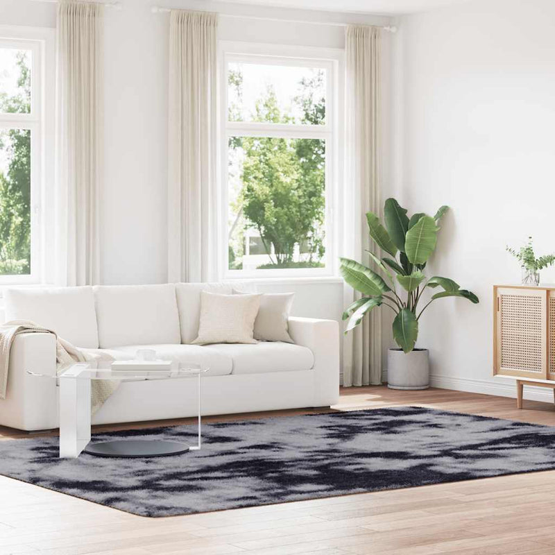 Hoogpolig Vloerkleed Navarra Polyester Donkergrijs