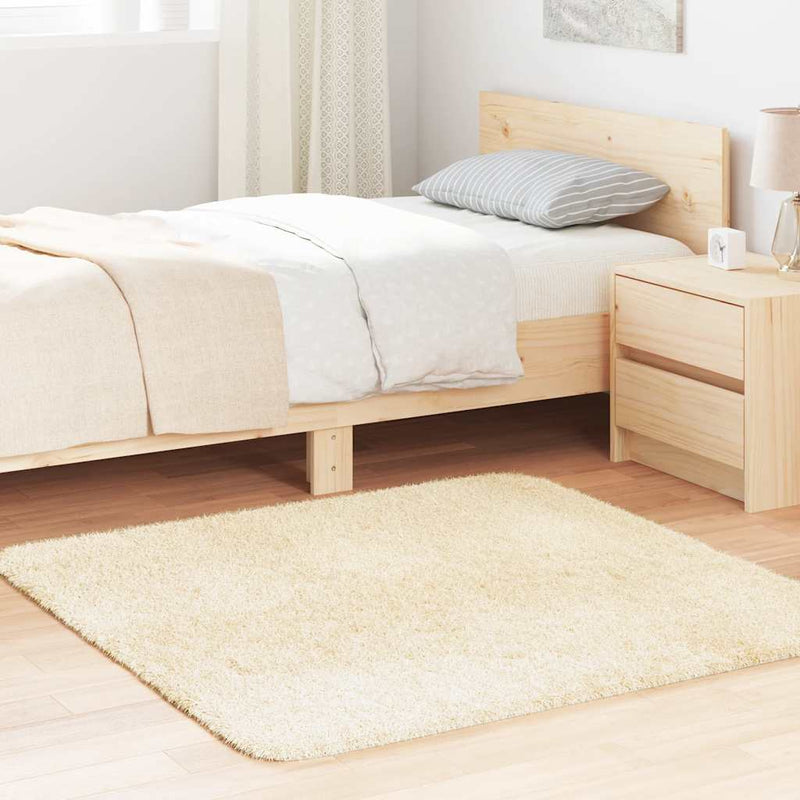 Hoogpolig Vloerkleed Navarra Polyester Kleurig Crème