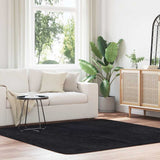 Hoogpolig Vloerkleed Navarra Polyester Zwart