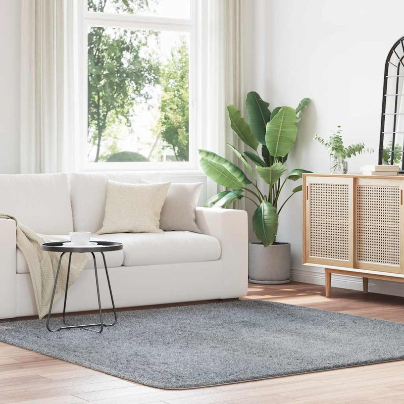 Hoogpolig Vloerkleed Navarra Polyester Lichtgrijs