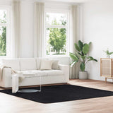Hoogpolig Vloerkleed Navarra Polyester Zwart