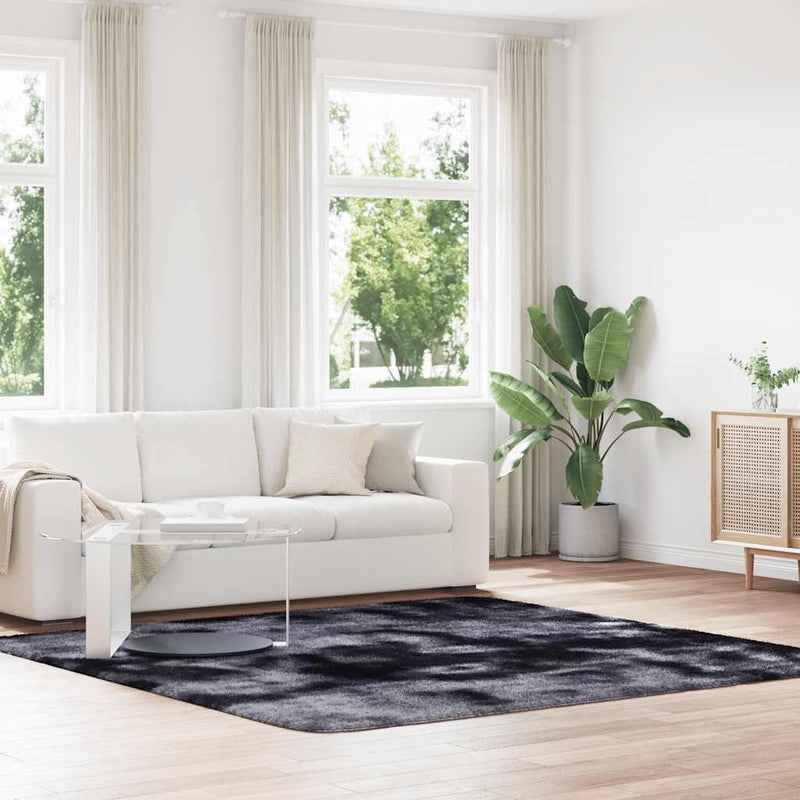 Hoogpolig Vloerkleed Navarra Polyester Donkergrijs