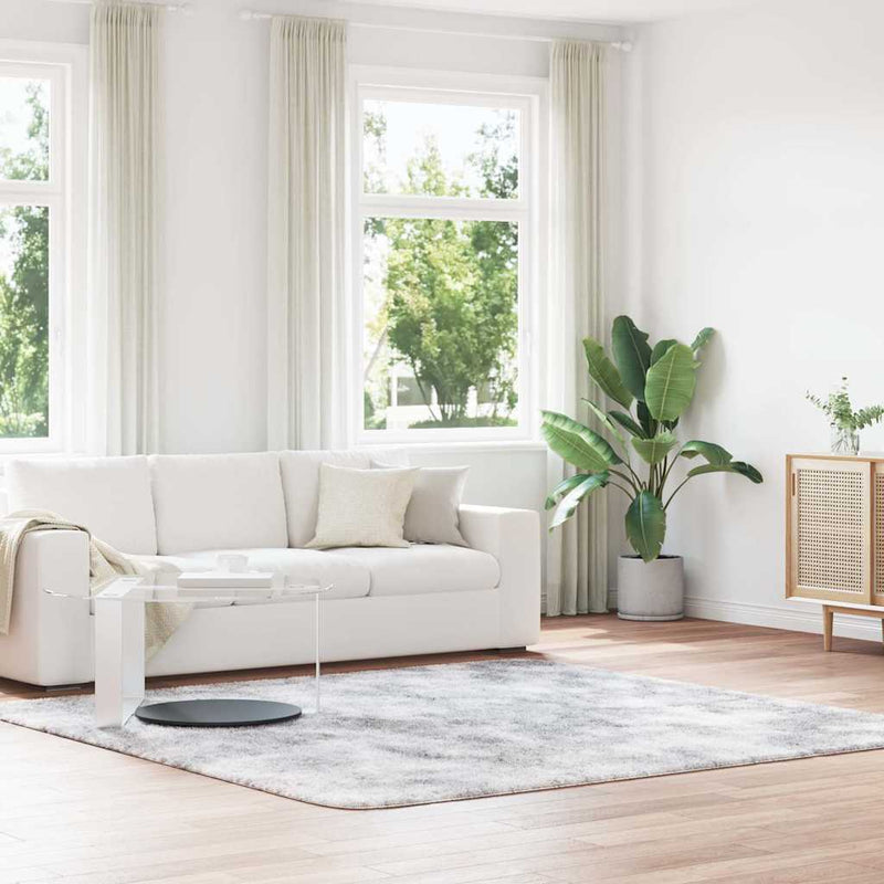 Hoogpolig Vloerkleed Navarra Polyester Lichtgrijs