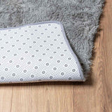 Hoogpolig Vloerkleed Navarra Polyester Zilvergrijs