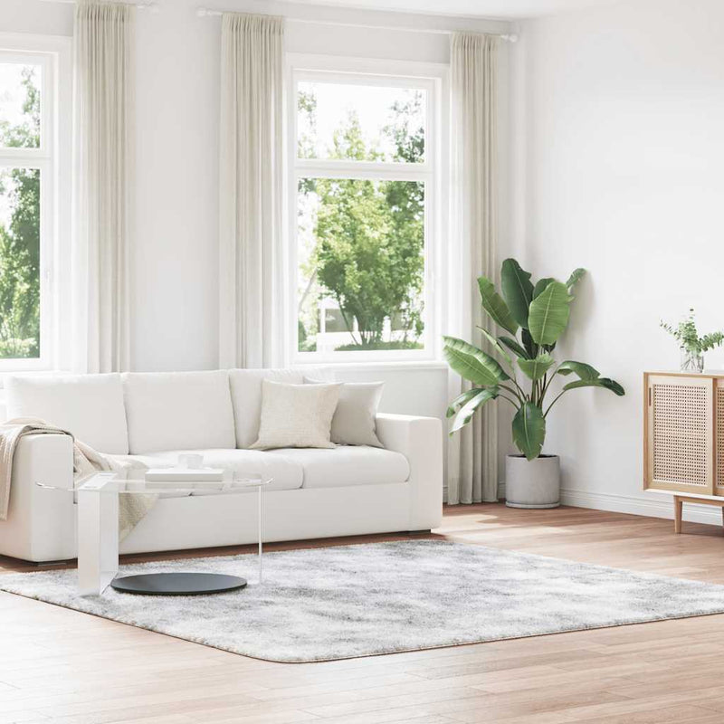 Hoogpolig Vloerkleed Navarra Polyester Zilvergrijs