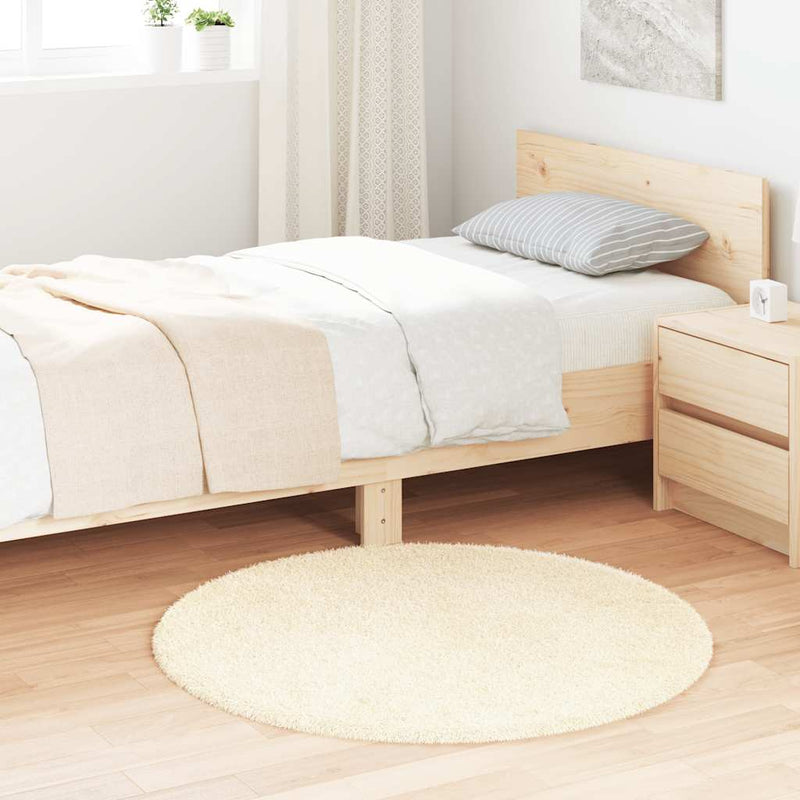 Hoogpolig Vloerkleed Navarra Polyester Kleurig Crème
