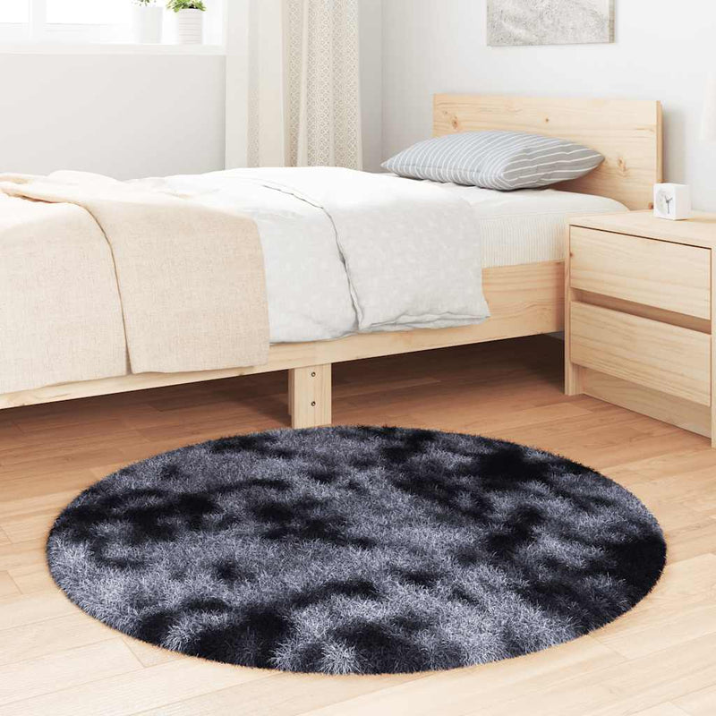 Hoogpolig Vloerkleed Navarra Polyester Donkergrijs
