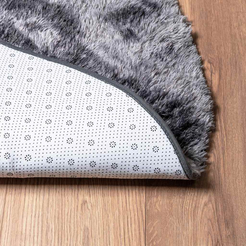 Hoogpolig Vloerkleed Navarra Polyester Donkergrijs