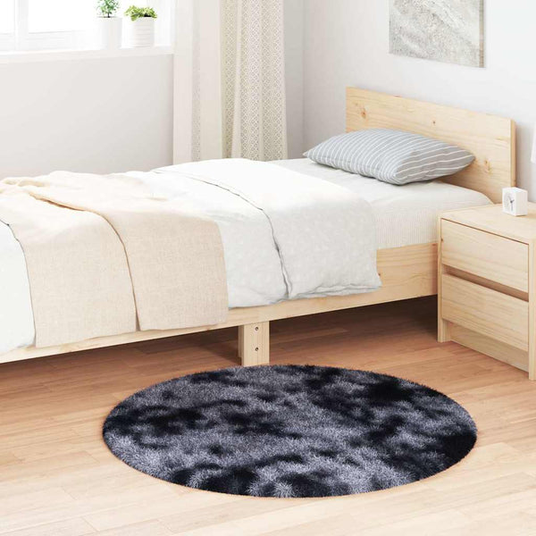 Hoogpolig Vloerkleed Navarra Polyester Donkergrijs