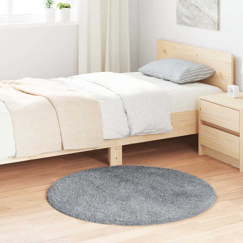 Hoogpolig Vloerkleed Navarra Polyester Lichtgrijs