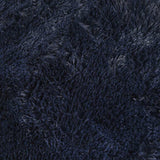 Hoogpolig Vloerkleed Navarra 100X100 Cm Polyester Marineblauw