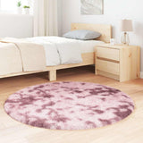 Hoogpolig Vloerkleed Navarra Polyester Stoffig Roze Dusty Pink