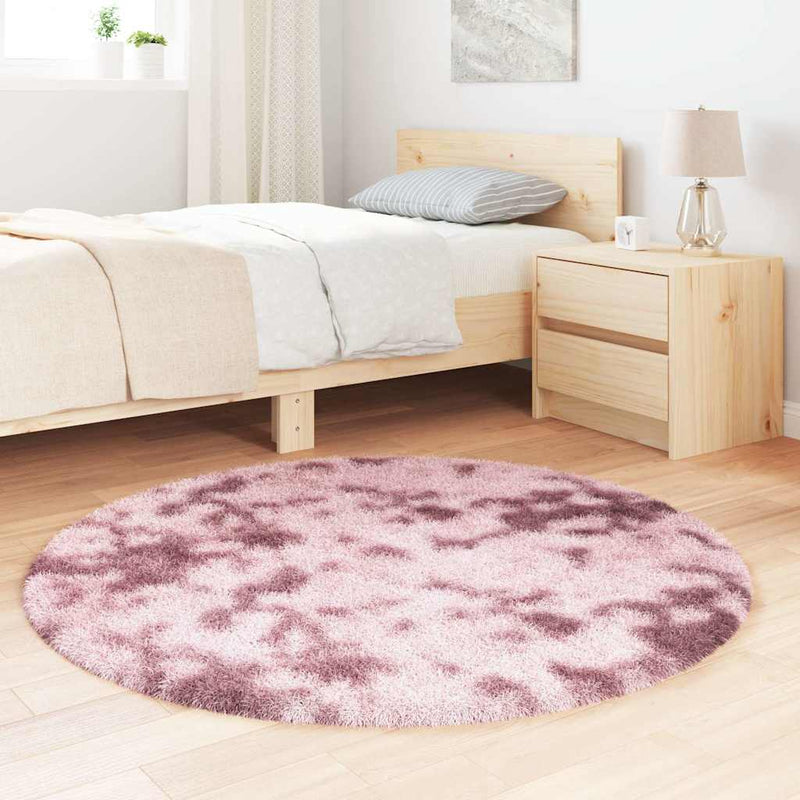 Hoogpolig Vloerkleed Navarra Polyester Stoffig Roze Dusty Pink
