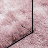 Hoogpolig Vloerkleed Navarra Polyester Stoffig Roze Dusty Pink