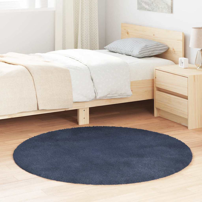 Hoogpolig Vloerkleed Navarra Polyester Marineblauw