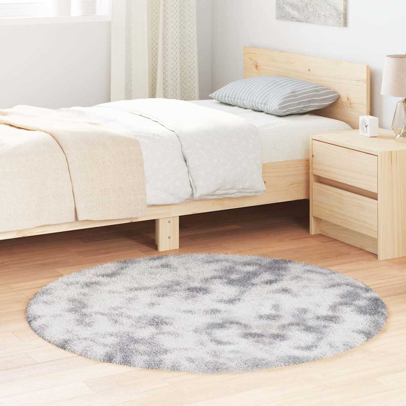 Hoogpolig Vloerkleed Navarra Polyester Zilvergrijs