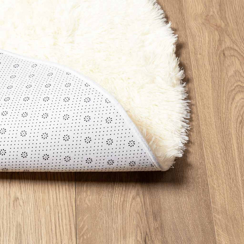 Hoogpolig Vloerkleed Navarra Polyester Kleurig Crème