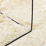 Hoogpolig Vloerkleed Navarra Polyester Kleurig Crème