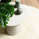 Hoogpolig Vloerkleed Navarra Polyester Kleurig Crème