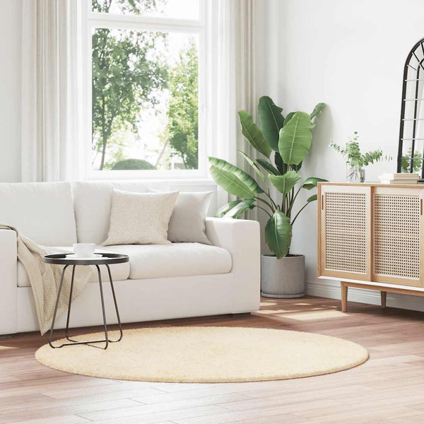 Hoogpolig Vloerkleed Navarra Polyester Kleurig Crème