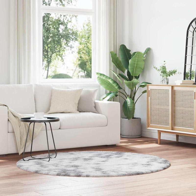 Hoogpolig Vloerkleed Navarra Polyester Zilvergrijs